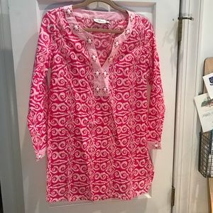 Vineyard vines ikat embroidered cover up